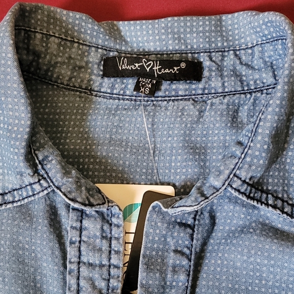 Velvet ❤ Heart button down shirt - Picture 9 of 9